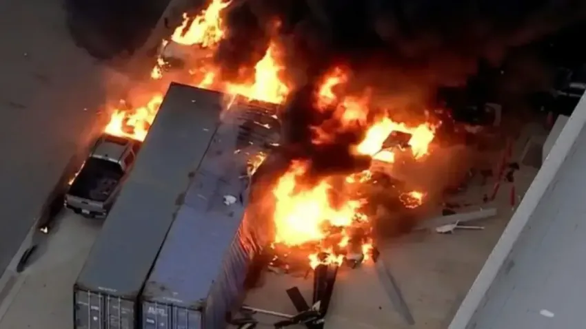 Un helicóptero de un canal de noticias se estrelló en Los Ángeles: al menos tres muertos